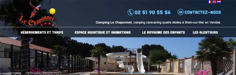 Camping Le Chaponnet Website