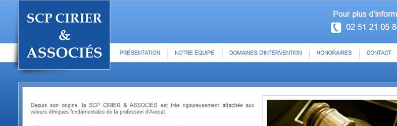 SCP Cirier & associés Website