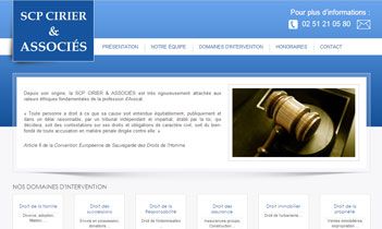 SCP Cirier & associés Website