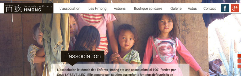 Le monde des Enfants Hmong Website