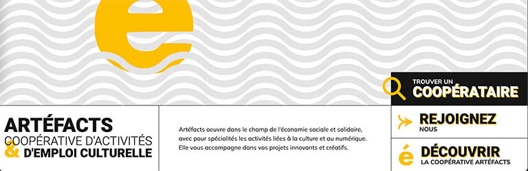 Website de la Coopérative Artéfacts